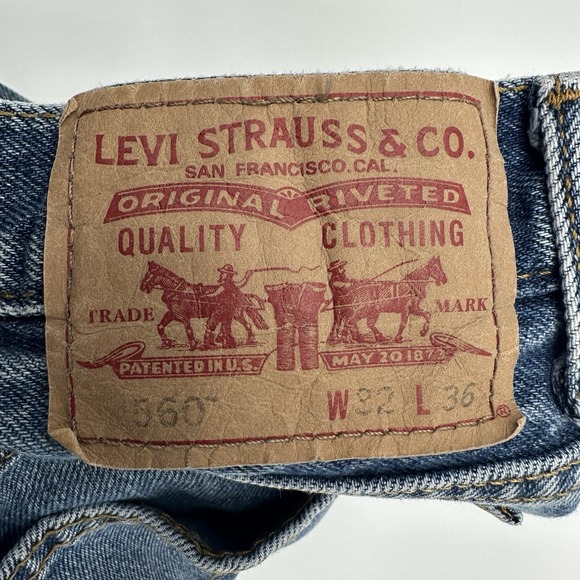 Levis 560 Comfort Fit Blue Jeans Men's 32X36 See Pics For Full Measurements - Picture 6 of 12